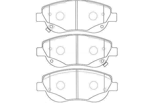 KAVO PARTS Bremžu uzliku kompl., Disku bremzes BP-9133